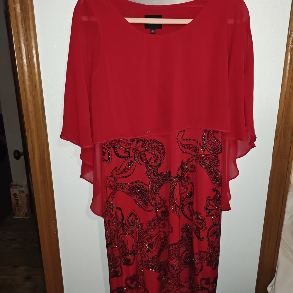 Elegant Red Women's Prom Dress